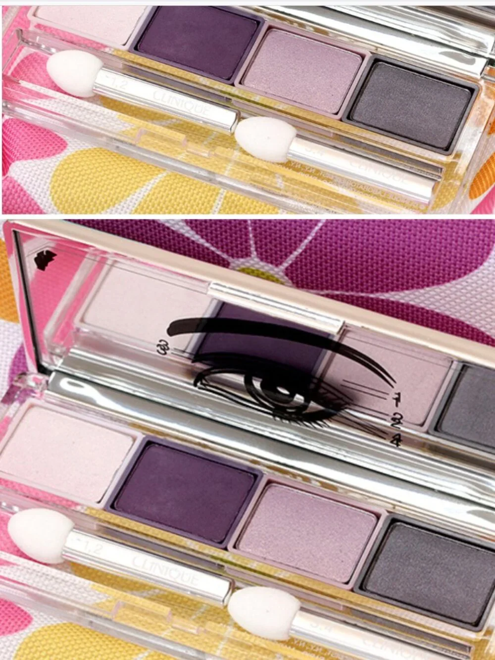 CLINIQUE All About Shadow Quad Eyeshadow  GOING STEADY SUBTLE PURPLE SHADES -NWT